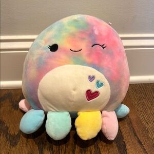 Squishmallow Opal Tie-Dye Octopus 8" Plush 2022 Valentines
